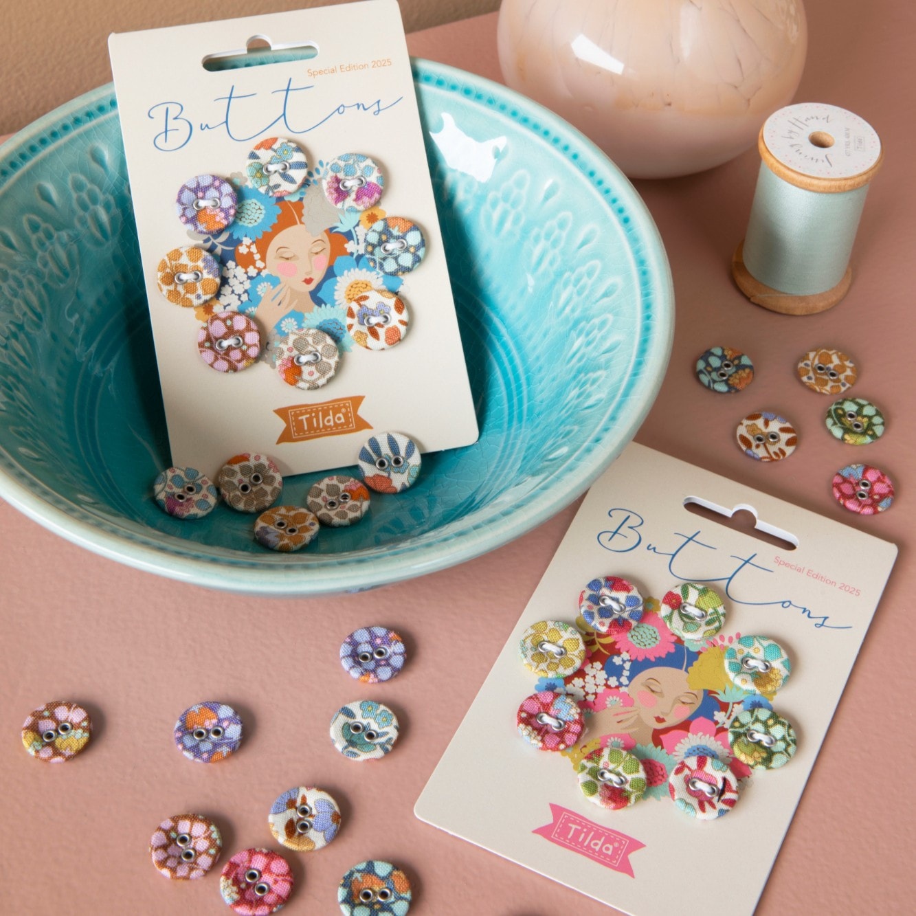 Wallflower Buttons | Tilda Fabrics
