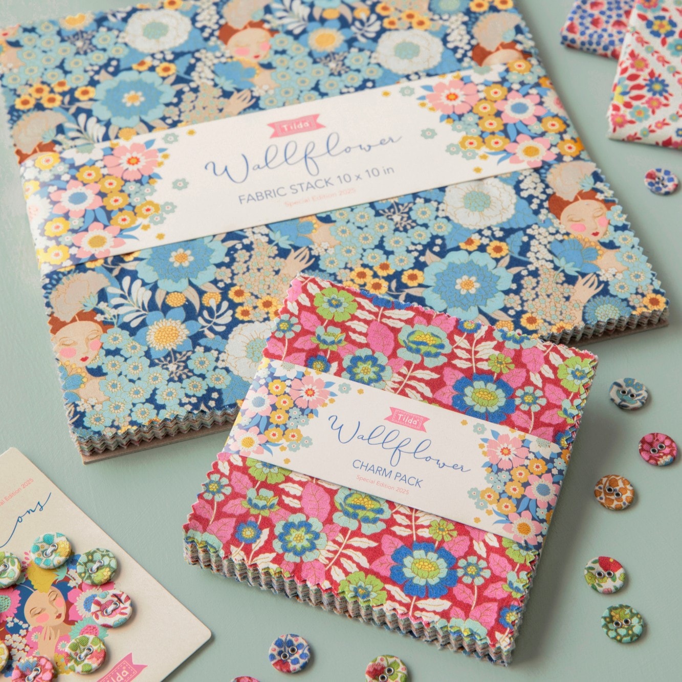 Wallflower Charm Pack | Tilda Fabrics | 40 PCs