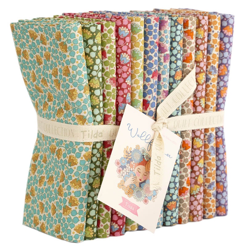 Wallflower Fat Quarter Bundle | Tilda Fabrics - Bellflower Blender 12FQs