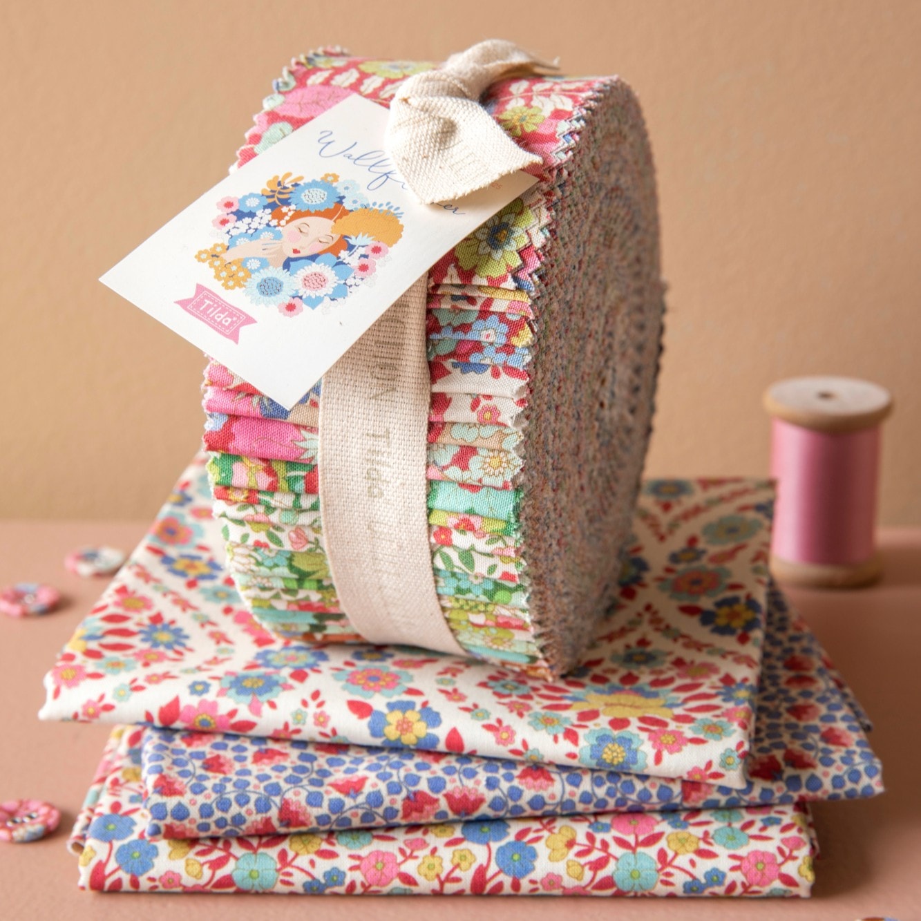 Wallflower Jelly Roll | Tilda Fabrics | 40 PCs