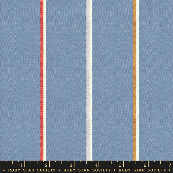 Warp and Weft Heirloom Linework Lightweight - Blue Slate