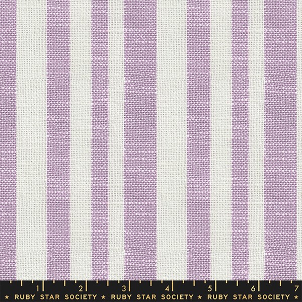 Warp and Weft Heirloom Chore Coat Woven Texture Stripe - Lupine