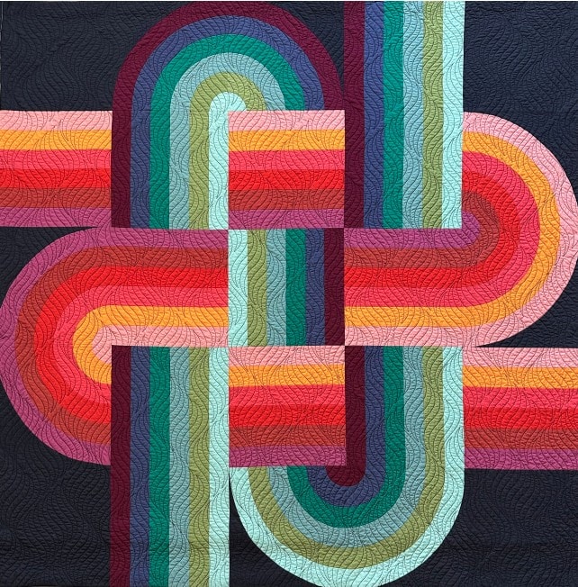 Warped Rainbow Pattern | Maureen Garner