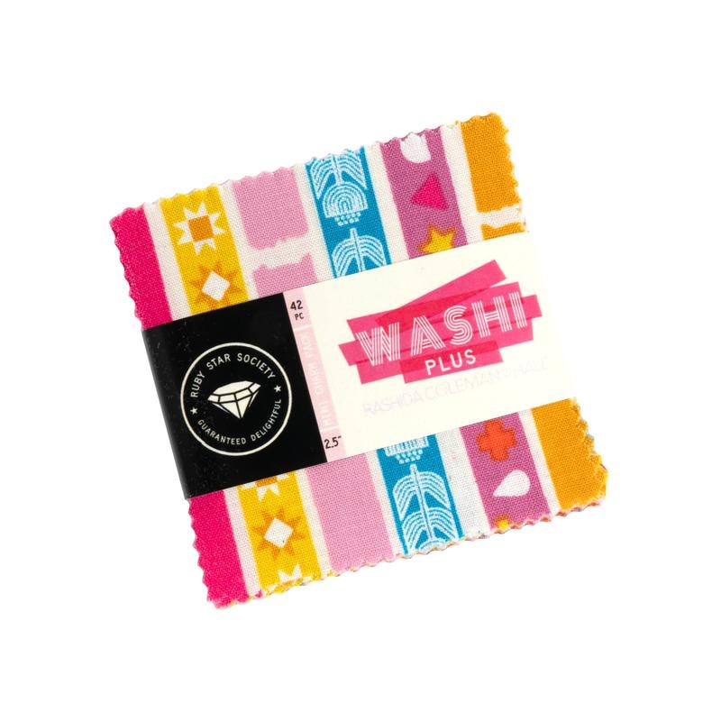Washi Plus Mini Charm Pack | Rashida Coleman-Hale | 42- 2.5" Squares