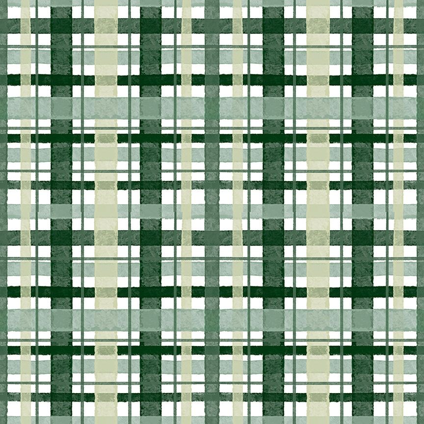 Water Plaid - White