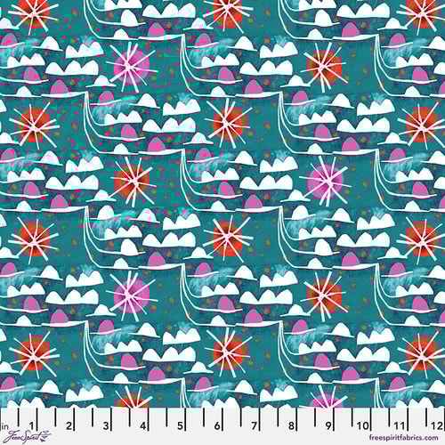 Waves - Teal