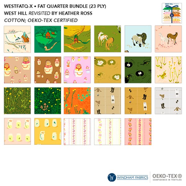 West Hill Fat Quarter Bundle | Heather Ross | 23FQs