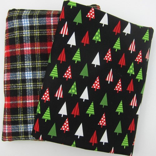 Whole Cloth Quilt Kit - Christmas Tree and Mammoth Flannel