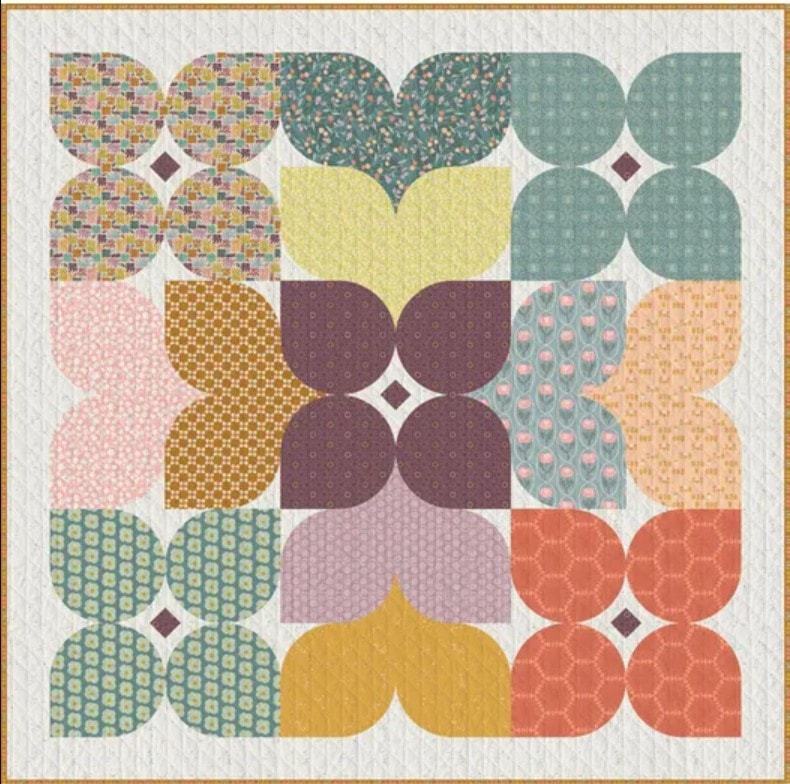 Wild Abundance Quilt Kit | GeoBloom | Sewcial Bee Collective