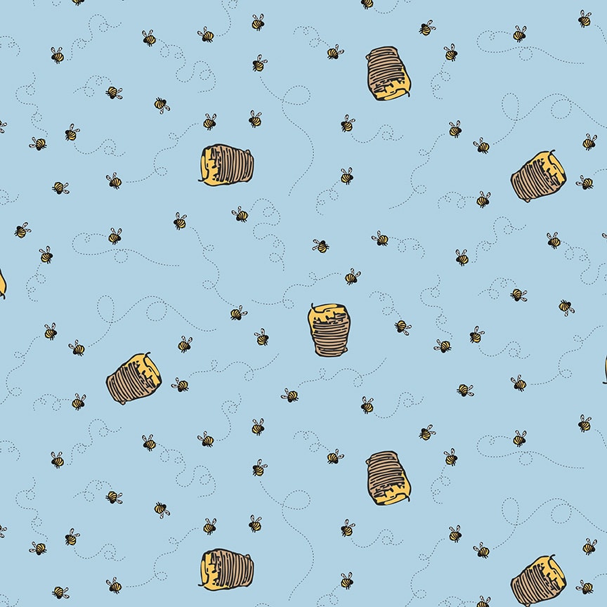 Winnie the Pooh Bees - Blue