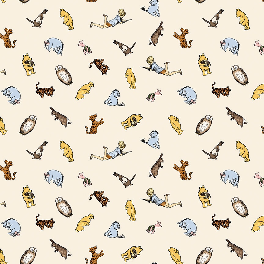 Winnie the Pooh Characters - Cream
