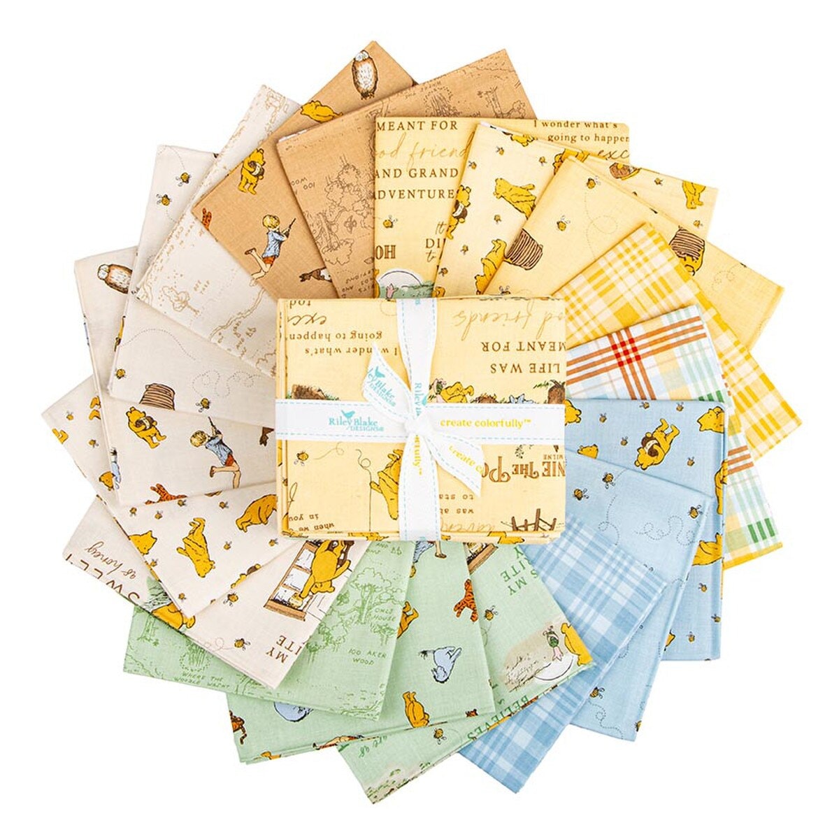 Winnie the Pooh Fat Quarter Bundle | Echo Park Paper Co. | 18 FQs