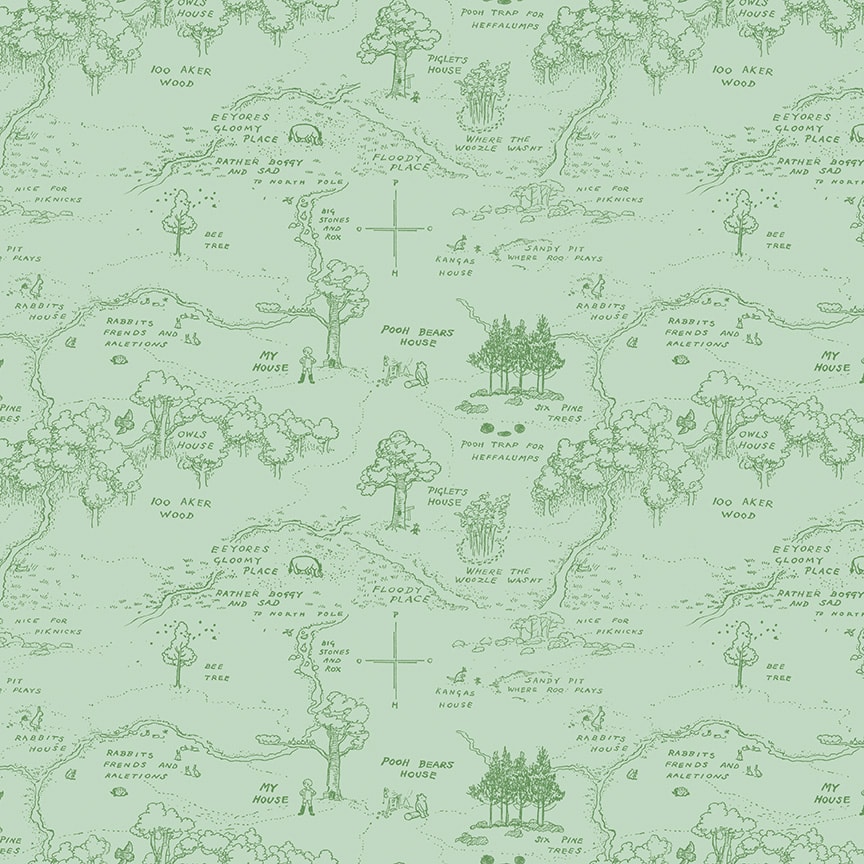 Winnie the Pooh Map - Green