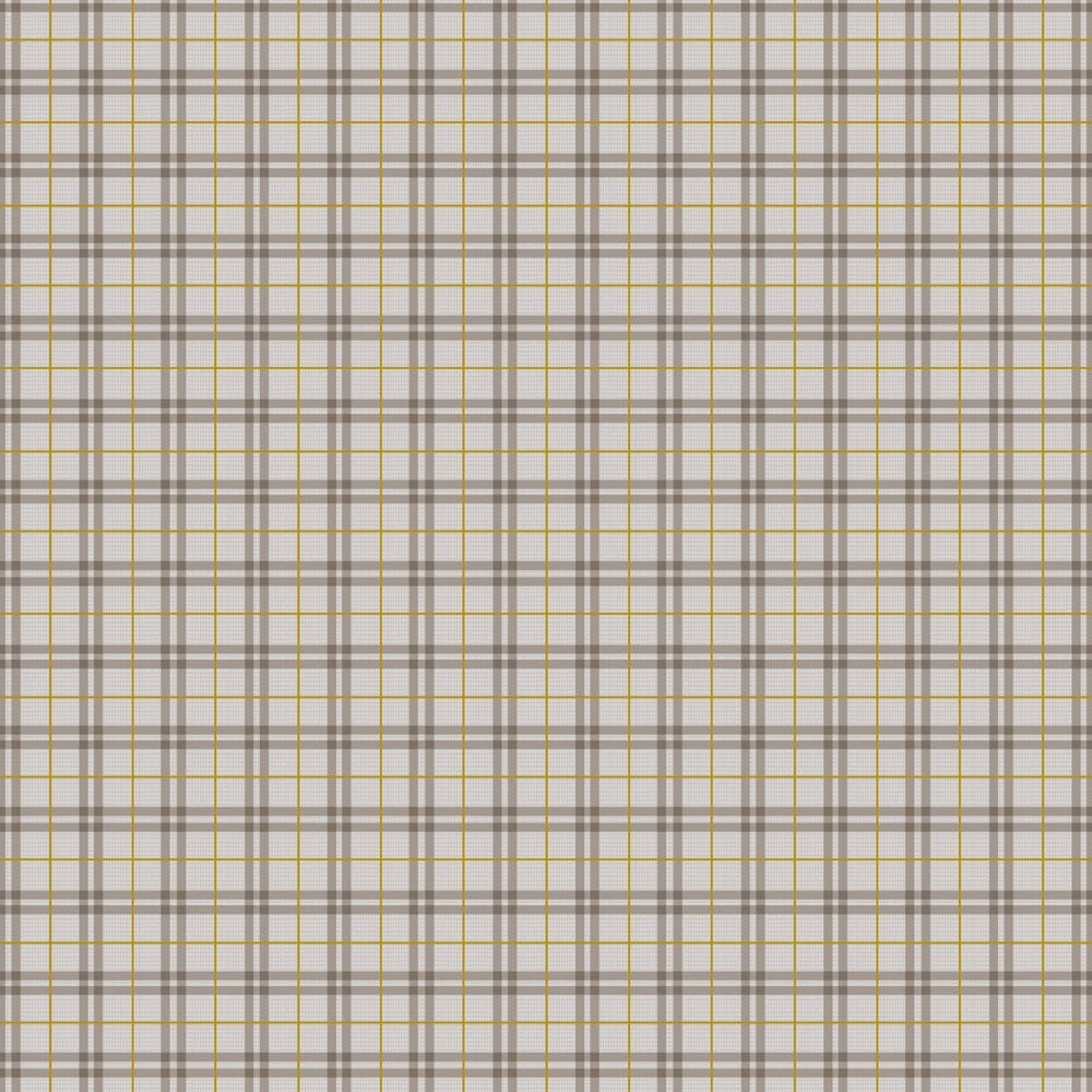 Winter Dreams Gingham - Taupe Metallic
