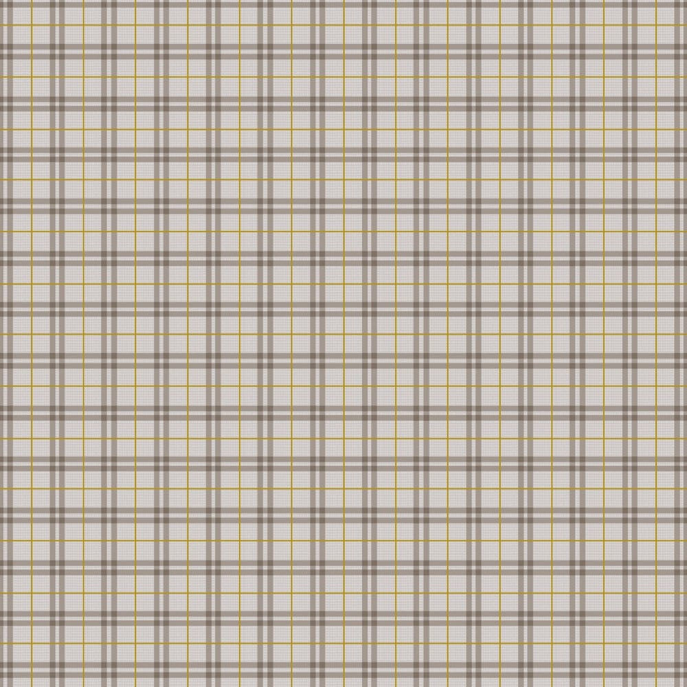 Winter Dreams Gingham - Taupe Metallic