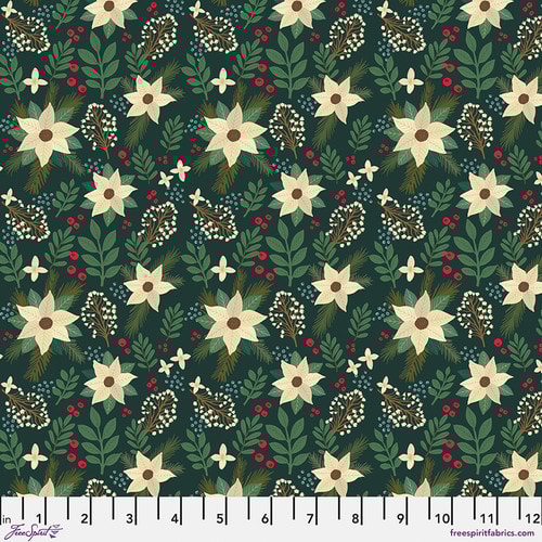 Winter Floral - Green
