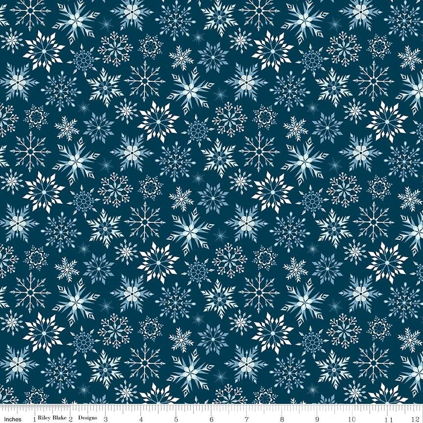 Winter Magic Snowflakes - Navy