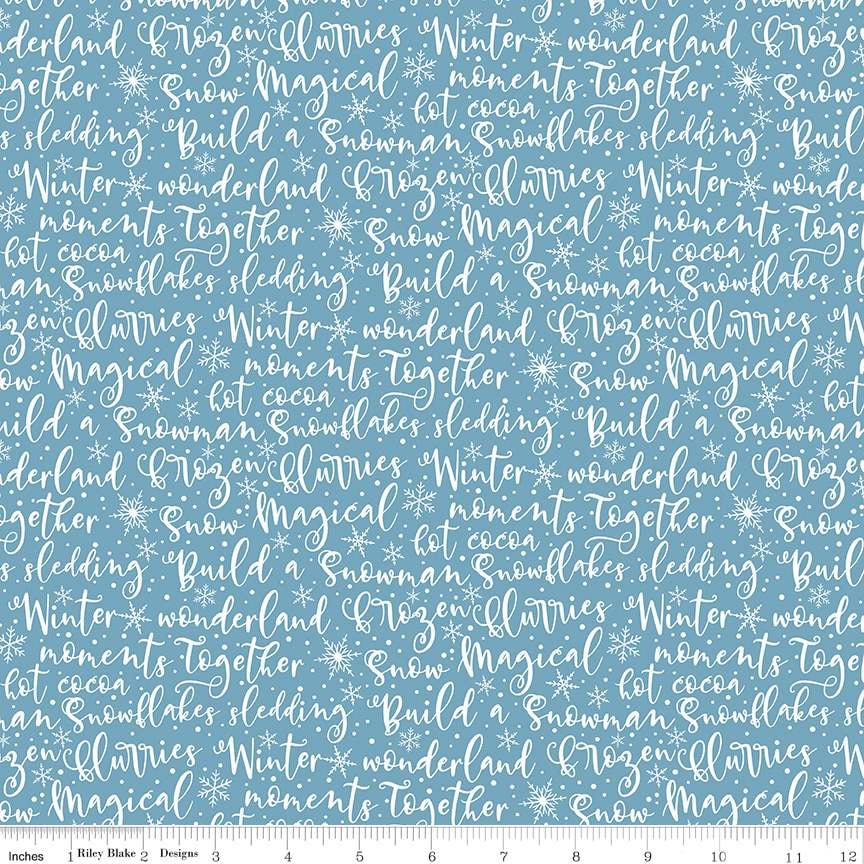 Winter Words - Blue
