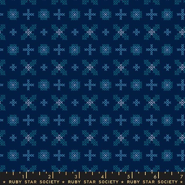 Winterglow Cross Stitch - Navy