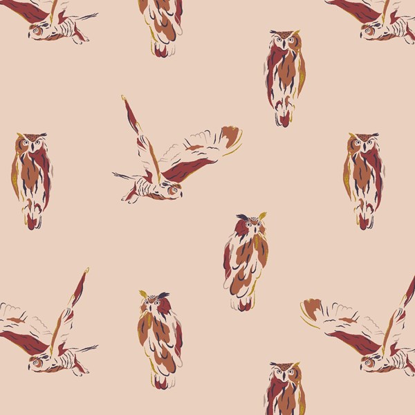 Wise Owl - Blush Metallic