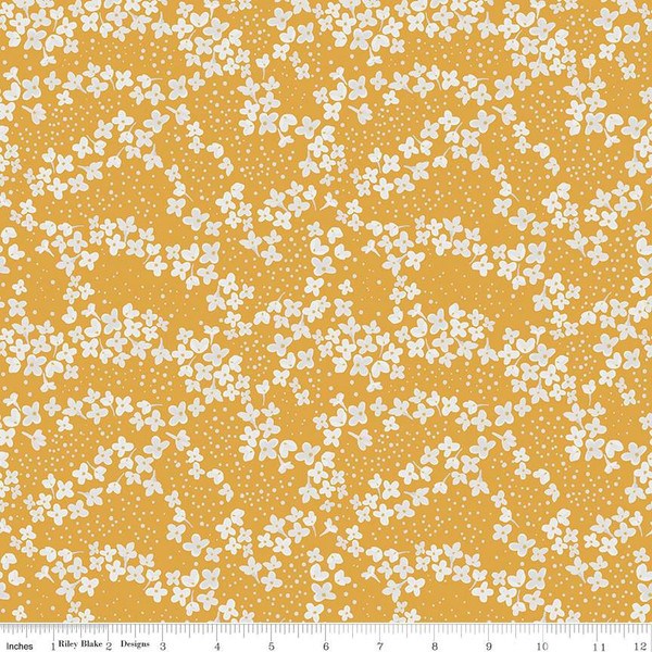 With a Flourish Blossoms - Mustard