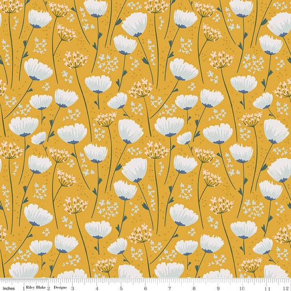 With a Flourish Floral - Mustard