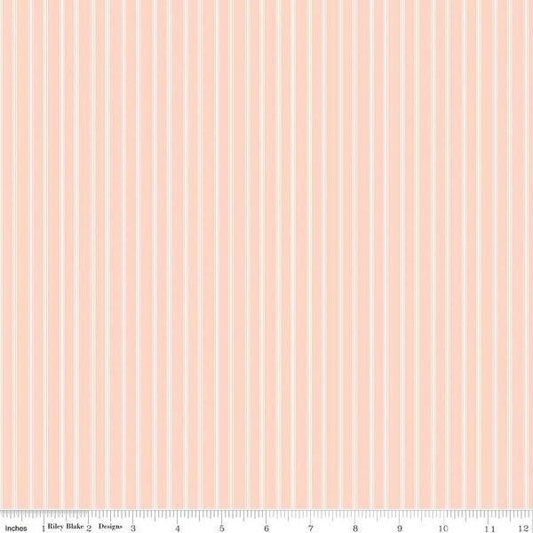 With a Flourish Stripe - Blush