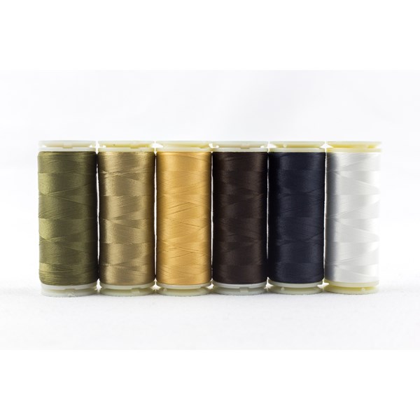 Wonderfil InvisaFil Mini Pack | 6 Colors | 400m Spools - Neutral