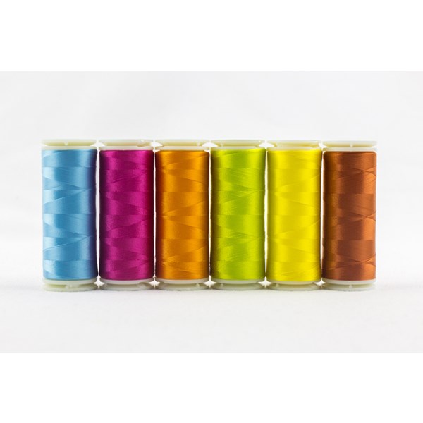 Wonderfil InvisaFil Mini Pack | 6 Colors | 400m Spools - Summer