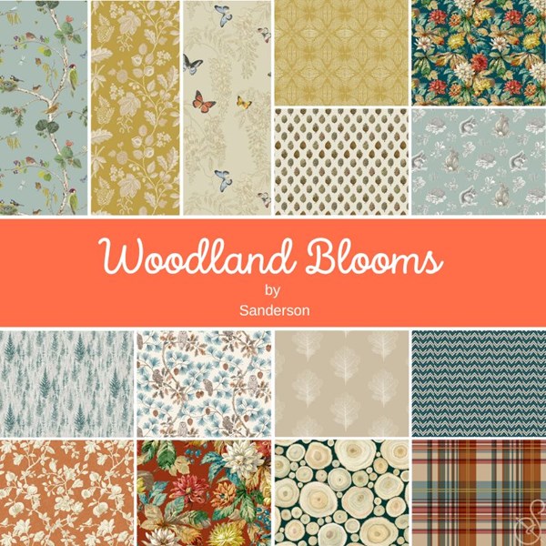 Woodland Blooms Fat Quarter Bundle | Sanderson | 15 FQs