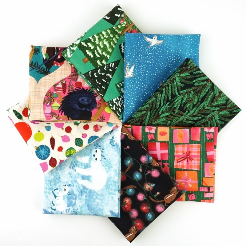 Woodland Holiday Fat Quarter Bundle | Katy Tanis | 8 FQs