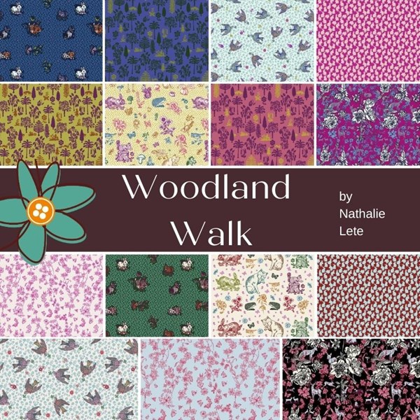 Woodland Walk Fat Quarter Bundle | 14 FQs + 1 Panel