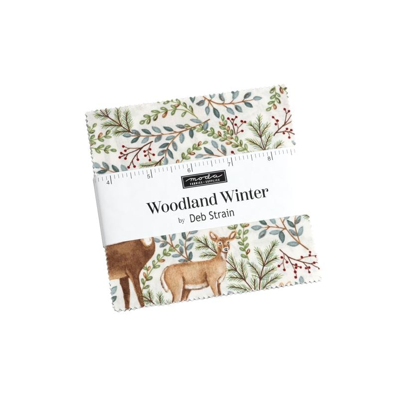 Woodland Winter Charm Pack | Deb Strain | 42- 5" Squares
