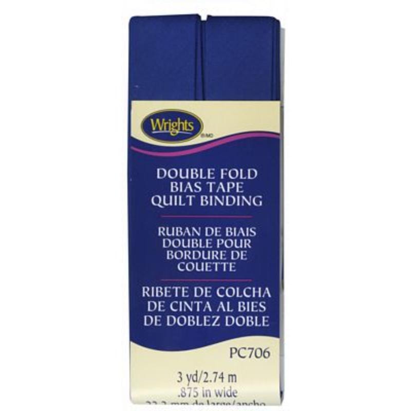 Wrights Double Fold Bias Tape Quilt Binding - Yale