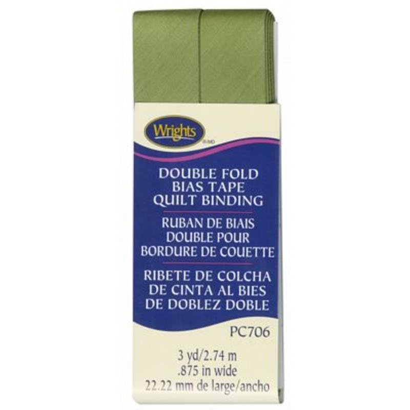 Wrights Double Fold Bias Tape Quilt Binding - Leaf