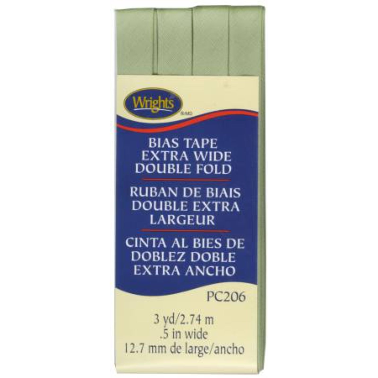 Wrights Extra Wide Double Fold Bias Tape - Seagreen