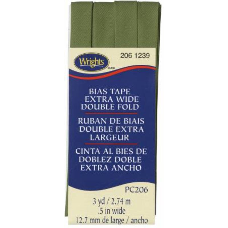 Wrights Extra Wide Double Fold Bias Tape - Leaf