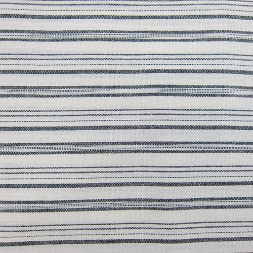 Yarn-Dye Stripe in Black and Ivory