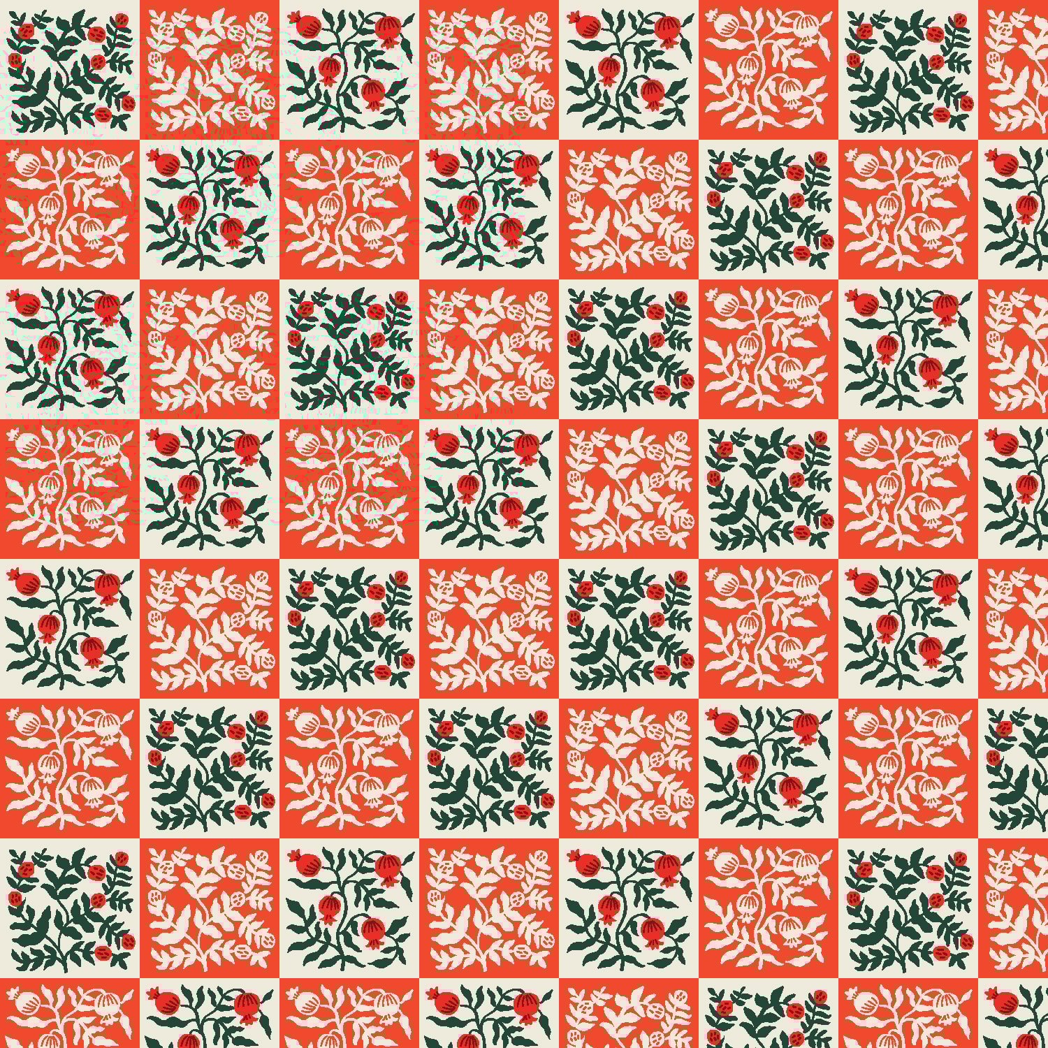 Yuletide Floral - Red