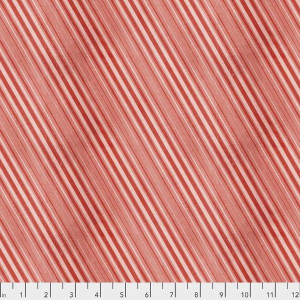 Yuletide Peppermint Stripe - Red