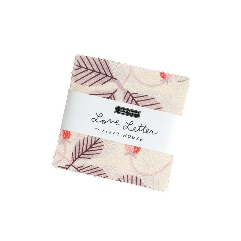 Love Letter Mini Charm Pack | Lizzy House | 42 - 2.5" Squares